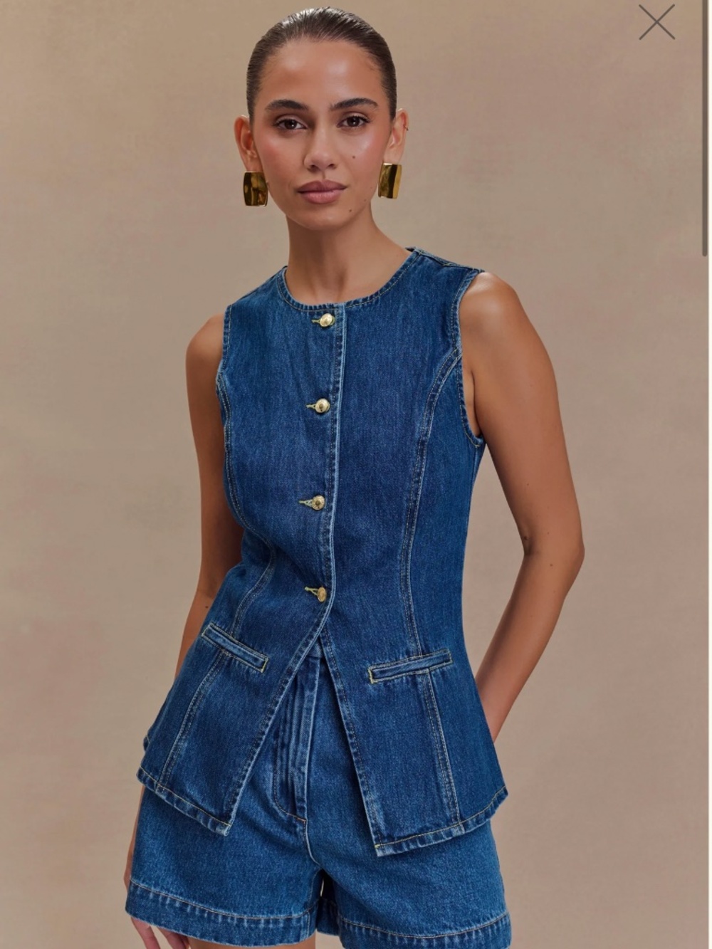 Denim vest Abel Meshki - Picture 2 of 3
